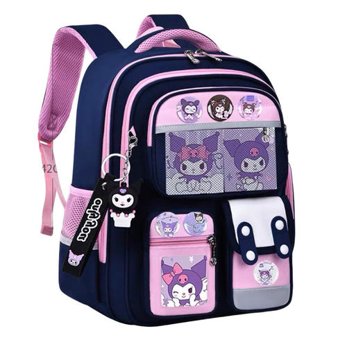 新款2026书包女小学生男女生1-3-6年级儿童防水紫色高颜值库洛米超轻减负护脊大容量轻便源头手表