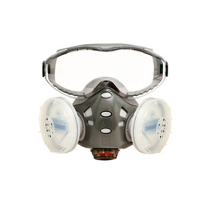 防尘口罩防工业粉尘打磨装修焊工面具防灰一体式全面罩安爽利8201