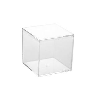 魔方亚克力透明收纳盒专用带盖子手办防尘盒包装大盒