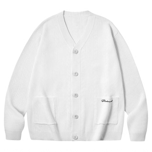 PSO Brand男装女装【全棉纱】圆领毛衣开衫外套情侣女士宽松上衣