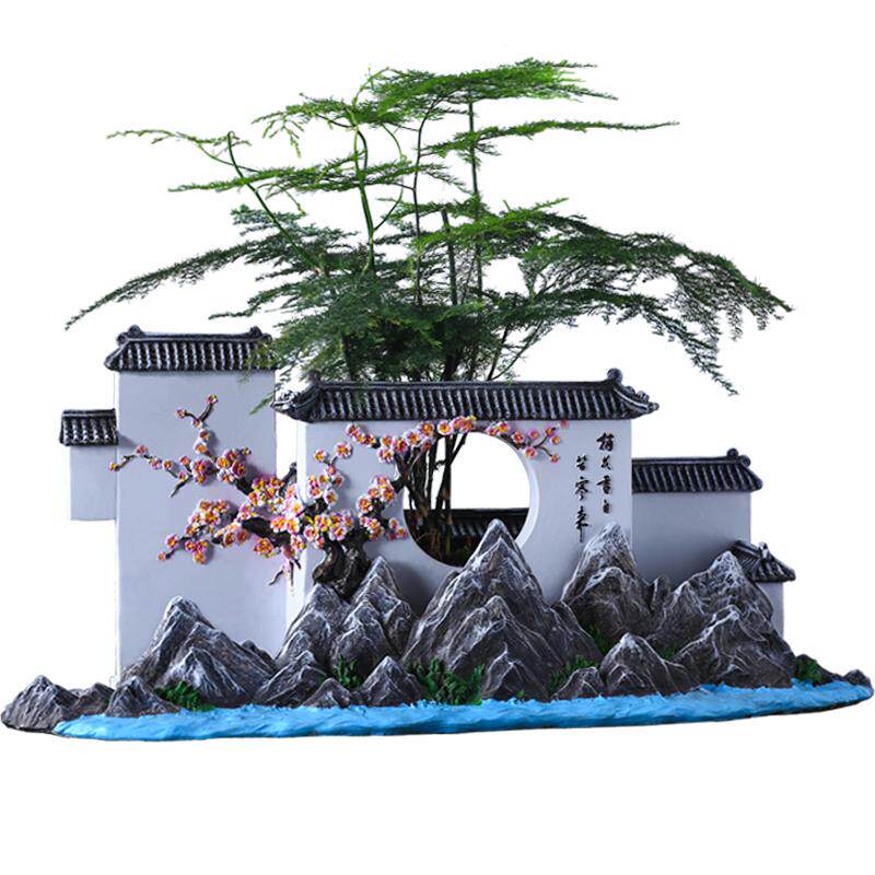 古风园林建筑室内装饰江南微景观
