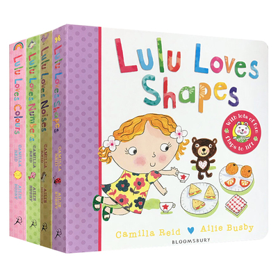 露露认知系列绘本4册英文原版