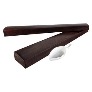 六品堂镇尺实木一对黑梓木镇尺30cm书法专用镇尺初学者小号压尺文房四宝压纸镇尺原木毛笔字压条镇尺镇纸