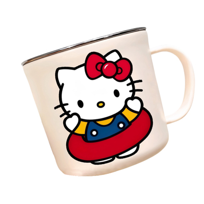 可爱KT猫漱口杯304不锈钢喝水杯防摔学生宿舍儿童洗漱杯漱口杯