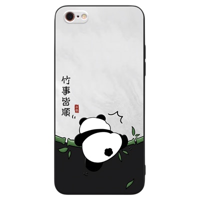 彧玺适用于苹果6splus文艺风iphone6splus网红手机壳a1524全包防摔a1699软胶a1687镜头全包apple6plus学生党p
