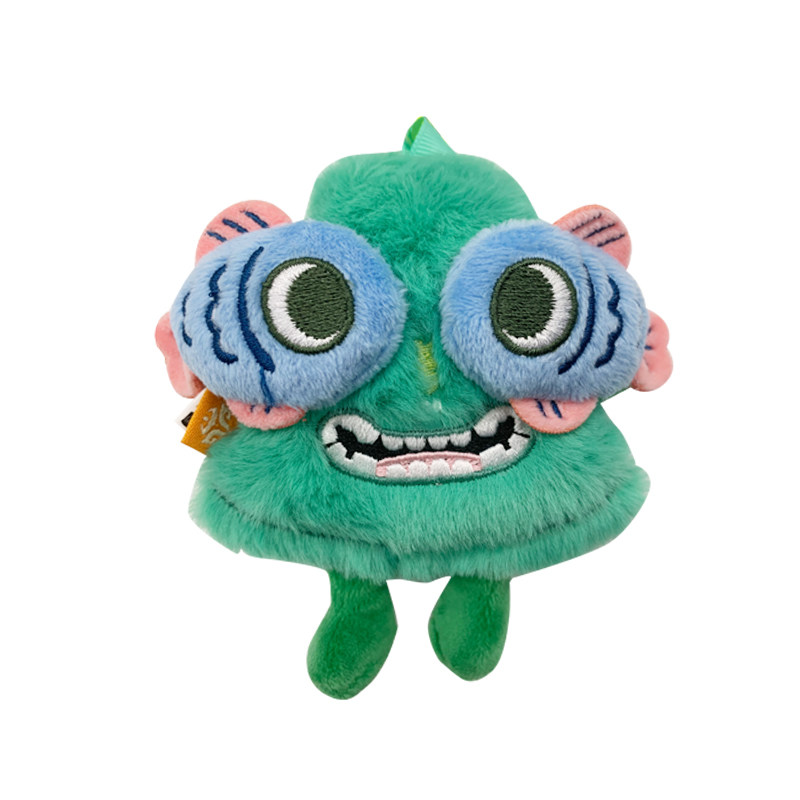 山东博物馆文创摸鱼公仔纪念品丑萌玩偶毛绒挂件生日礼物纪念品