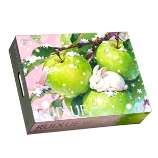 高档瑞雪苹果包装盒陕西特产青苹果维纳斯空盒子水果礼品箱可定制