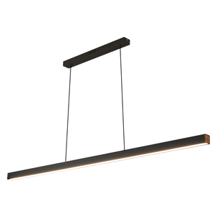 光年 意式极简餐厅长条吊灯中古风黑色岛台吧台上发光全光谱吊灯