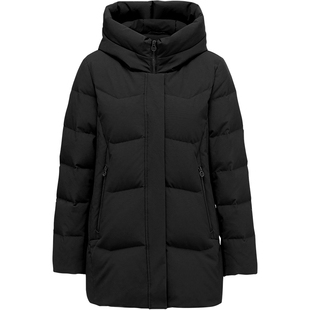 坦博尔妈妈款羽绒服 女士中长款冬季加厚 大码休闲中老年保暖外套