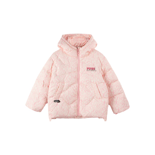 青蛙王子童装女童羽绒服冬季新款儿童冬装女孩加厚保暖连帽外套
