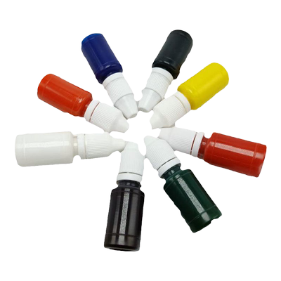 彩色印油 快干原子印油 红蓝黑绿紫黄橙白多色可选 印台印章专用