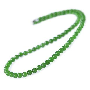 碧玉项链女东海水晶玛瑙翡翠玉石玉髓吊坠手链串散珠子和田玉颈链