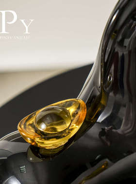 马上有钱酒柜陶瓷摆件客厅玄关电视柜装饰品办公室桌面生肖马摆设