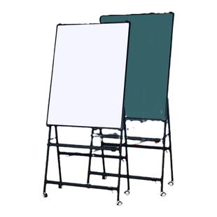 移动滚轮支架式斜放竖式活动磁性大白板可擦写办公室会议写字板家用儿童立式讲课教学培训大黑板绿板记事看板