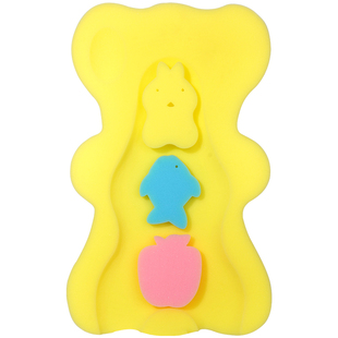 洗澡躺托婴儿海绵垫新生儿浴架洗澡盆网兜浴垫专用通用宝宝神器棉