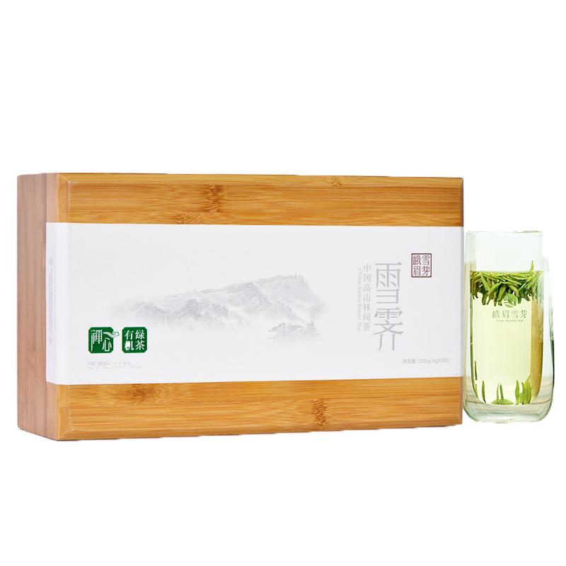 2025新茶峨眉雪芽雪霁禅心200g明前春茶有机绿茶线下门店同款