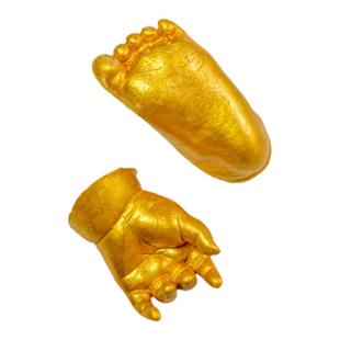 宝宝婴儿手脚膜模型纪念品克隆模型粉婴儿3D立体满月diy纪念礼物