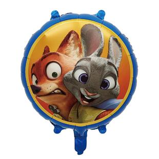 疯狂动物城主题气球生日布置Zootopia兔子警官朱迪尼克电影背景布