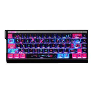 泰坦国度双城之战金克丝键帽黑粉pbt热升华核动力侧透适配wooting