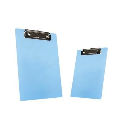 板夹a4写字板塑料夹板透明蓝色A5