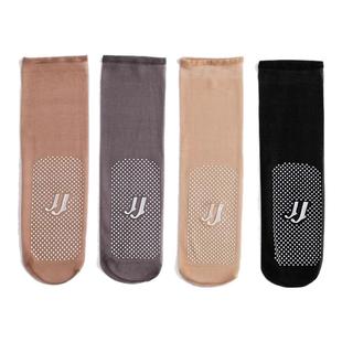 防勾丝点胶防滑钢丝袜女士超薄隐形短丝袜夏全透明袜子