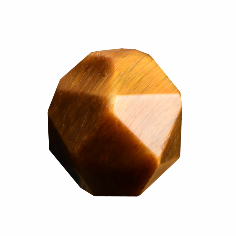 天然黄虎眼切面散珠子diy水晶手工饰品配件材料串珠不规则包邮