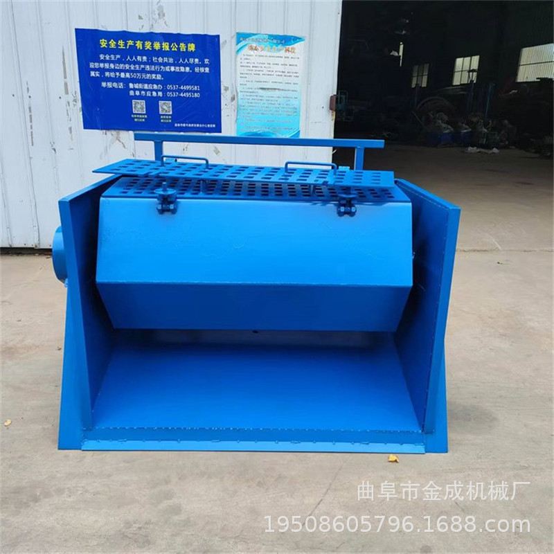 打磨处理火烧铁设备 小型滚筒干磨机 自动打磨废铁杂质滚筒抛光机