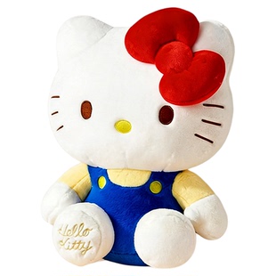 正版HelloKitty玩偶凯蒂猫大公仔哈喽KT毛绒玩具女生七夕礼物可爱
