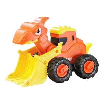 恐龙按压式回力工程车儿童惯性玩具车宝宝1一3岁6个月婴儿2男女孩