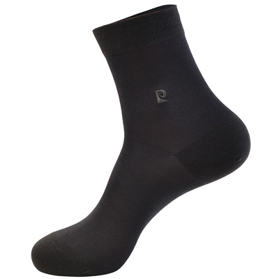 夏季皮尔卡丹男袜桑蚕