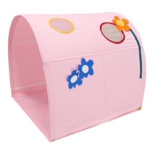 儿童床上帐篷半高床布篷儿童防掉床保护床蓬纯棉围栏挡风遮光防摔