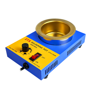 星华牌调温锡炉小型温控350W熔锡炉镀钛槽台式无极精准调温浸锡机