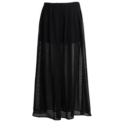 墨蒂珂长款A字高腰叠褶连衣裙