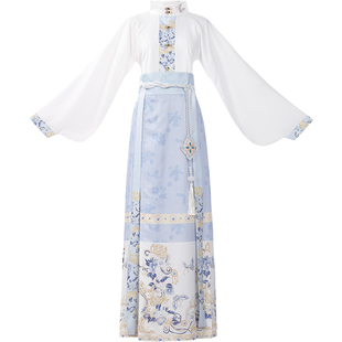 蝶恋-原创马面裙套装明制汉服女2026新款春季改良日常中国风古装