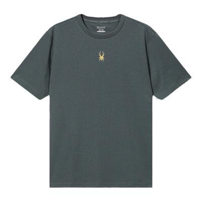 SPYDER蜘蛛休闲t恤男新款透气健身短袖运动上衣24ES481M