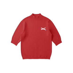 【新年系列】印象草原山羊绒半高领内搭刺绣纯色女套衫