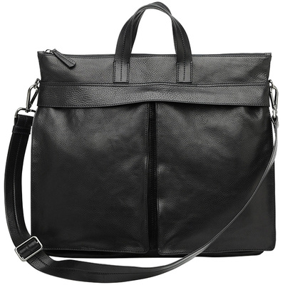 吉卡尼真皮复古手提袋通勤公文包