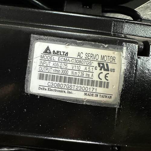 台达AB伺服电机 ECMA-C30807GS 750w 成色议价