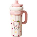 巨无霸保温杯大容量吸管水杯女生新款2025高颜值陶瓷冰霸吨吨杯子