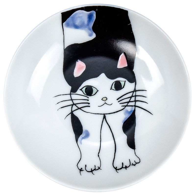 现货日本进口九谷烧猫咪小菜碟