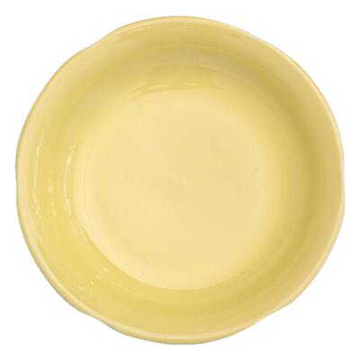 圆形陶瓷家用奶油风深盘甜品盘