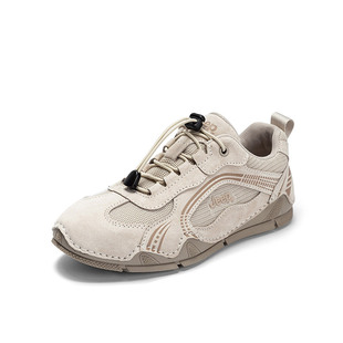 Jeep运动休闲鞋女鞋2024秋冬新款轻便透气软底百搭免系带德训鞋女