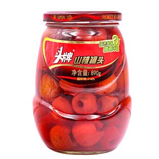 头牌山楂罐头890g*2瓶新鲜即食黄桃海棠水果罐头大瓶烘焙东北特产
