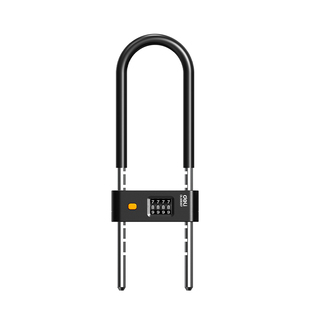 得力密码锁u型锁玻璃门商铺锁挂锁抗剪店面U型锁防盗防切大门双开