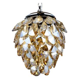 led简欧水晶吊灯走廊阳台玄关过道厅入户衣帽间灯创意单头小吊灯