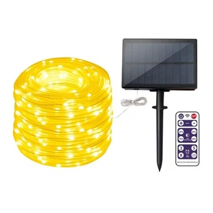 led装饰管子灯太阳能灯带户外防水闪烁彩灯家用别墅庭院阳台布置