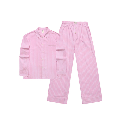 Fysea极地粉条纹外穿家居服套装