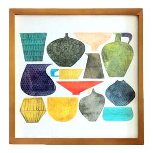 纯手绘 餐厅装饰画 手工画室画 日式北欧 器皿花卉 艺术 挂画