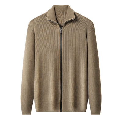 恒源祥男士100%纯羊毛开衫