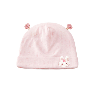 婴儿新生儿帽子胎帽春秋款初生宝宝小月龄a类棉质0到6个月囟门帽